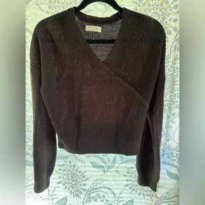Black Cropped Sweater